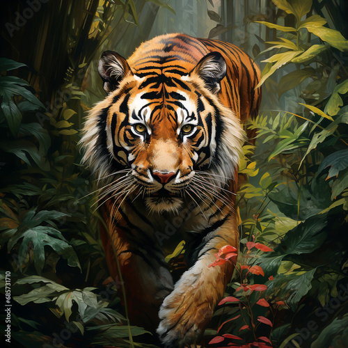 wild animal  tiger.