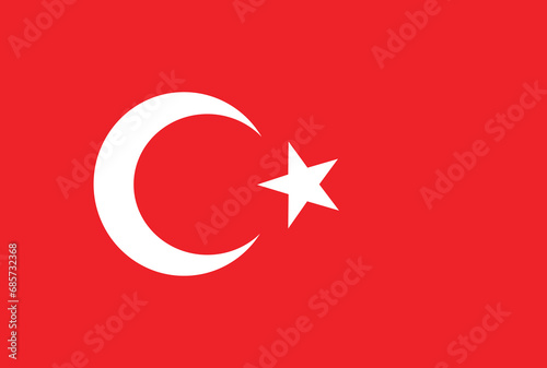 Turkey flag  photo