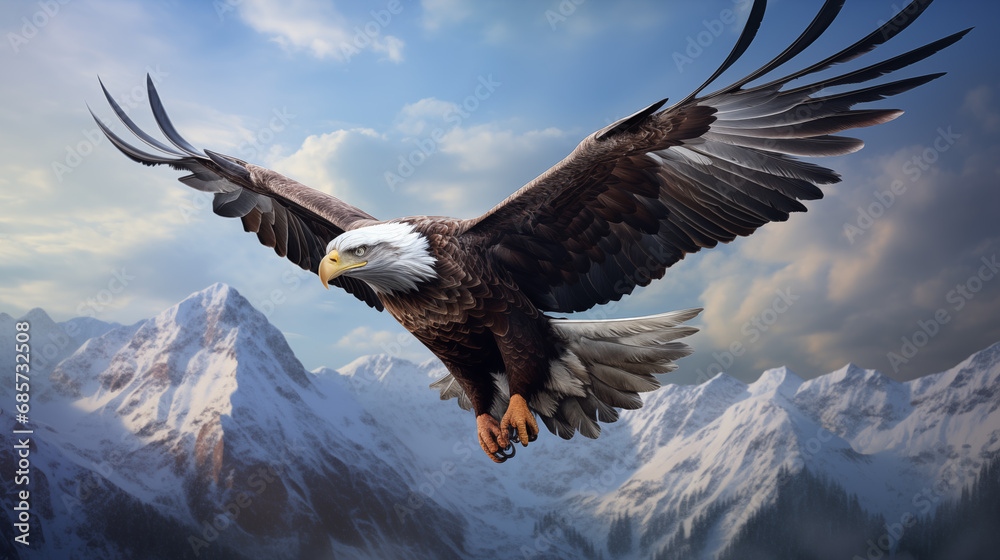 Fototapeta premium bird of prey in the sky