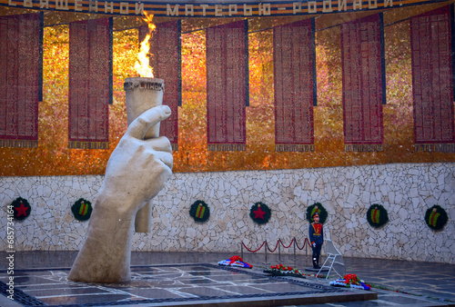 Eternal Flame memorial on the Mamayev Kurgan in Volgograd