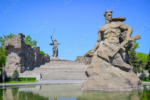 Stand to Death sculpture on the Mamayev Kurgan in Volgograd