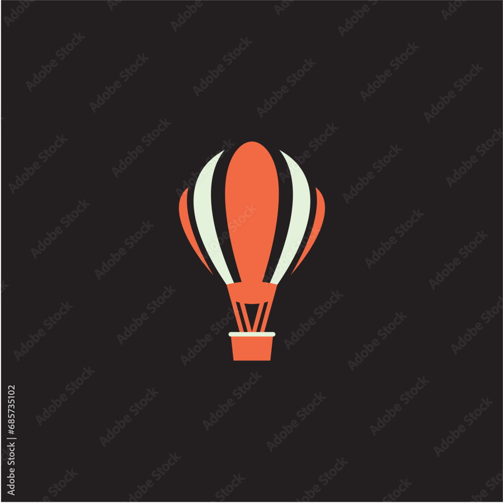 Fototapeta premium simple balloon logo vector image