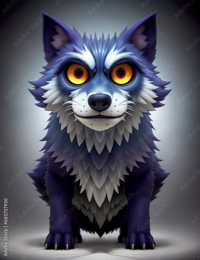 Animated wolf