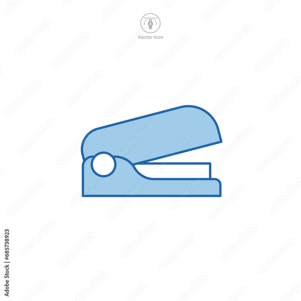 Stapler Icon symbol vector illustration isolated on white background Stapler Icon symbol vector illustration isolated on white background