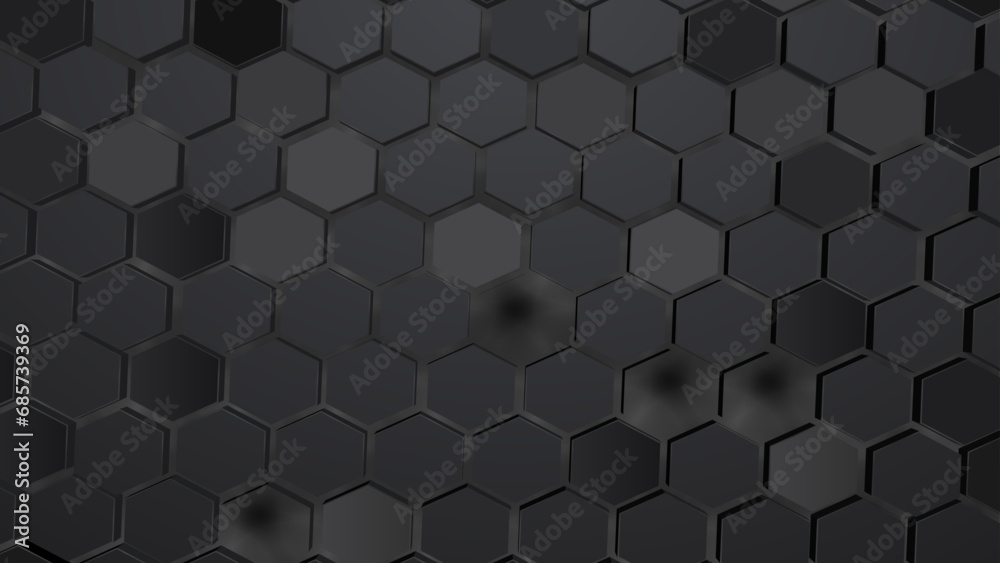 4k Abstract Luxury Black Grey.Abstract Metal Bee Hive Background.Abstract Wave Form Hexagonal.Hexagonal Abstract Background De
