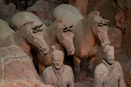The Terracotta Army of Xian in China photo