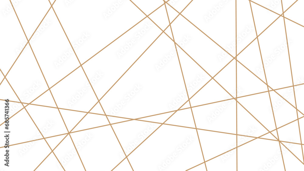 Abstract golden lines pattern texture business background. Luxury golden random chaotic wave lines abstract background. Vector, illustration	