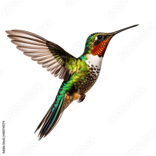 Beautiful flying hummingbird on transparent background PNG © I LOVE PNG