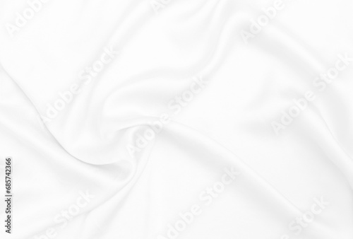 Abstract shiny white fabric texture background, blank waving shiny white fabric pattern background
