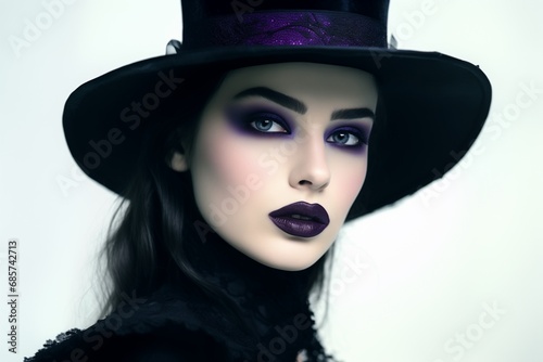 Captivating Gothic Enchantress - Perfect for Halloween Themes