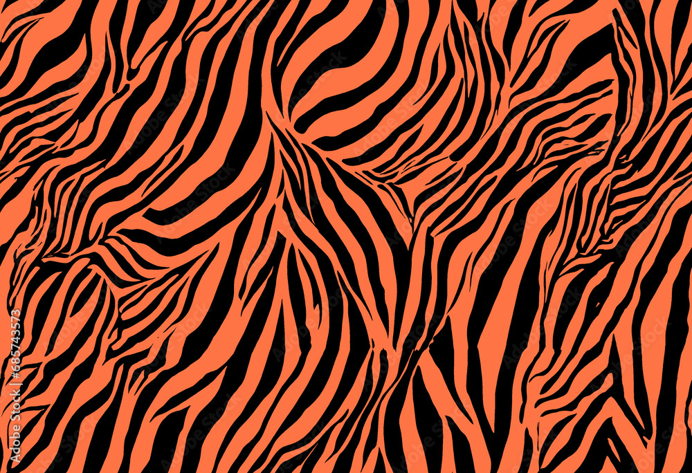 Seamless zebra texture, animal pattern, zebra skin.