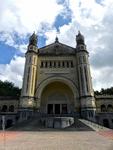 Lisieux, August 2023 - Visit the magnificent medieval town of Lisieux in Normandy - Visit the decoration of the splendid Basilica of Saint Theresa