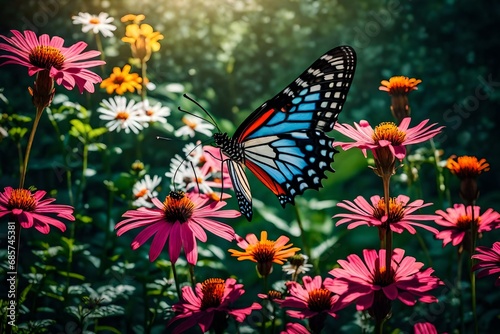 butterfly on flower © areeba