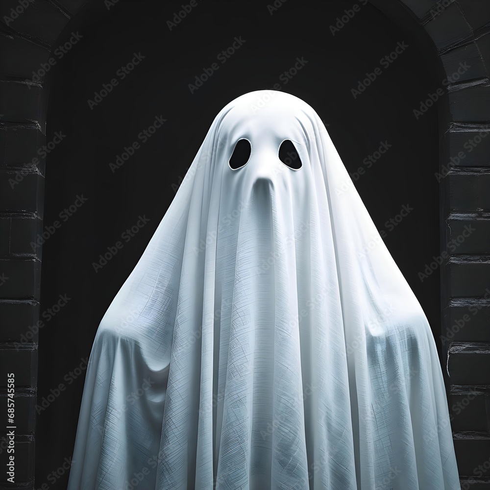 A white cloth ghost