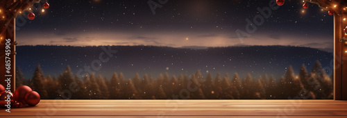 Holiday, Christmas, Celebration panorama background