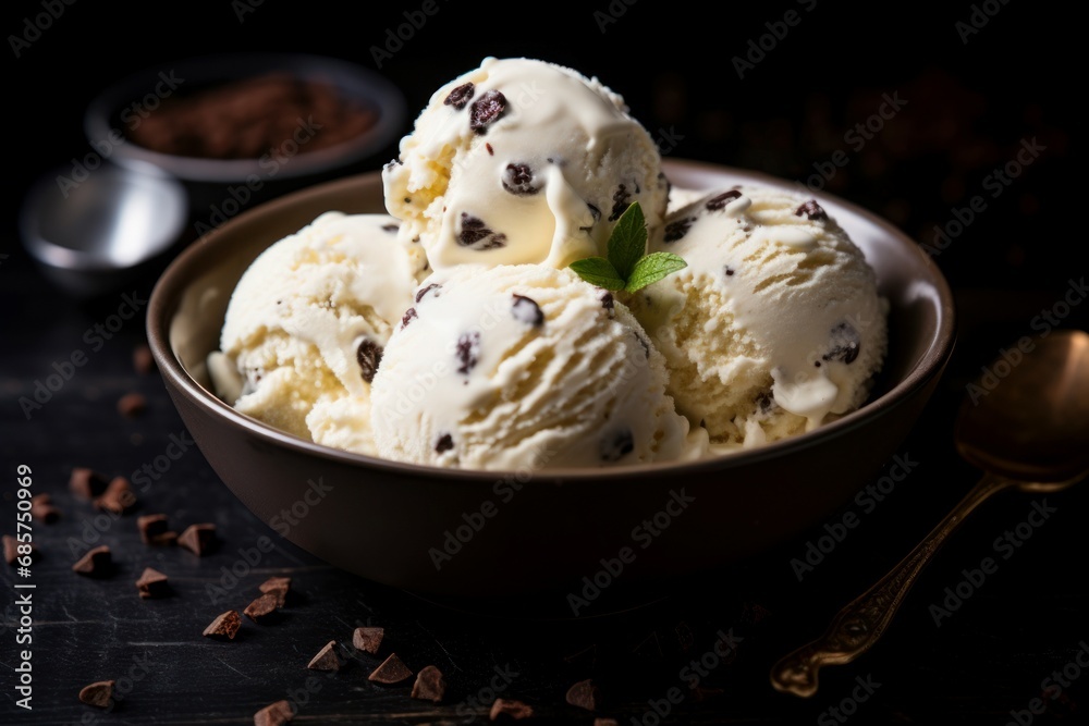 Refreshing Italian ice cream. Fruit fresh. Generate Ai Refreshing Italian ice cream. Fruit fresh. Generate Ai