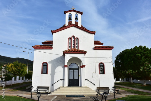 traditionel church Agios Thomas in village Lygia,Preveza in Greece