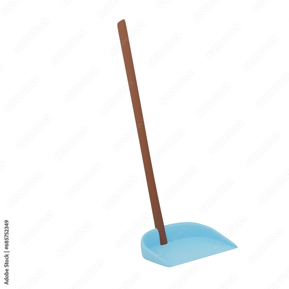 Dustpan 3d Icon Illustration Dustpan 3d Icon Illustration