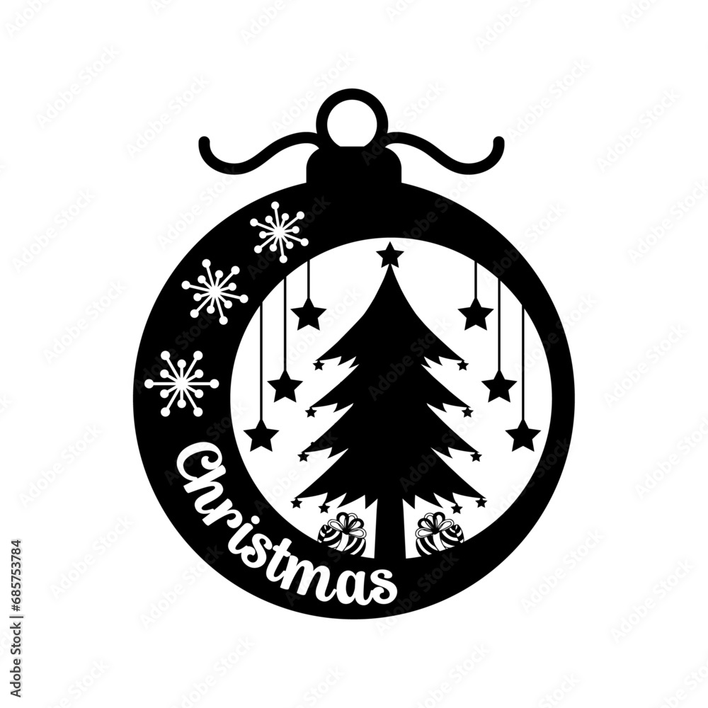 Fototapeta premium Christmas Ornament Design Winter Ornament Design