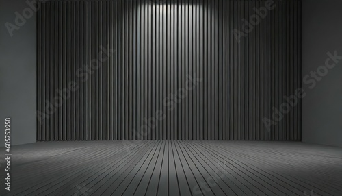 3d rendering abstract dark line light empty scene empty black studio room dark background