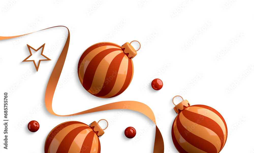 Pictures for decorations for christmas and happy new year. PNG format