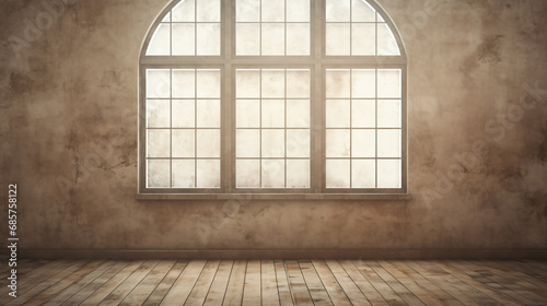 Vintage blank window