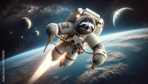 Sloth Astronaut photo