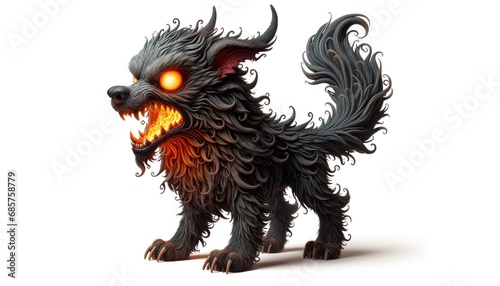 Fire-Breathing Mythical Hellhound