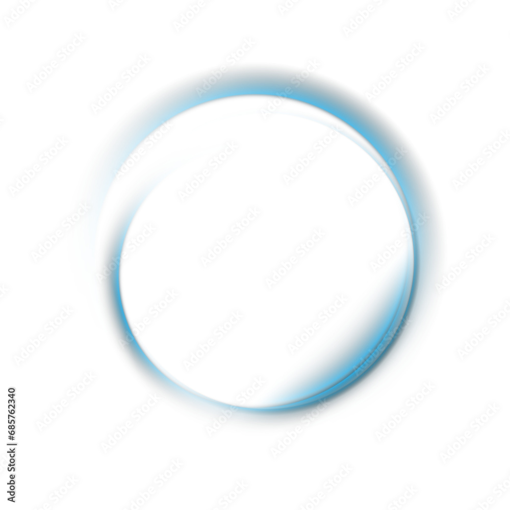 Light blue Swirl. Curve light effect of blue line. Luminous blue spiral. Element for your design, advertising, postcards, invitations, screensavers, websites, games. PNG.