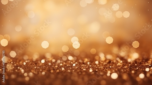 gold glitter lights grunge background, glitter defocused abstract Twinkly Lights and Stars Christmas Background, generative ai