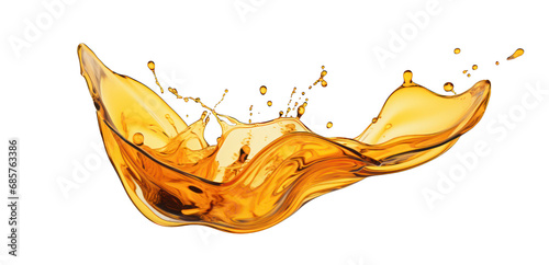 Oil liquid Splash and drops isolated