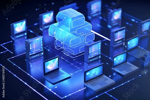 Cloud computing and the idea of data storage Idea of data and information exchange using cloud computing and the internet. File transfer protocol, or FTP, file recipient.