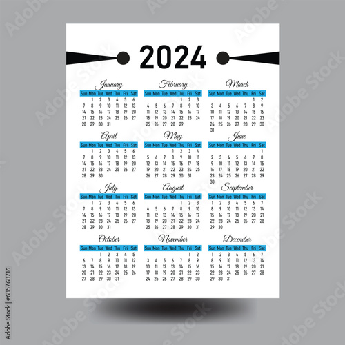 calendar for 2024 year,easy to edit and use.