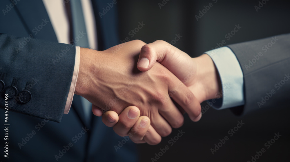 closeup of handshake of business partners closeup of handshake of business partners