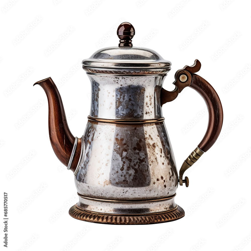 antique pot and cup, teapot antique isolated on transparent background, clipping path, png file antique pot and cup, teapot antique isolated on transparent background, clipping path, png file