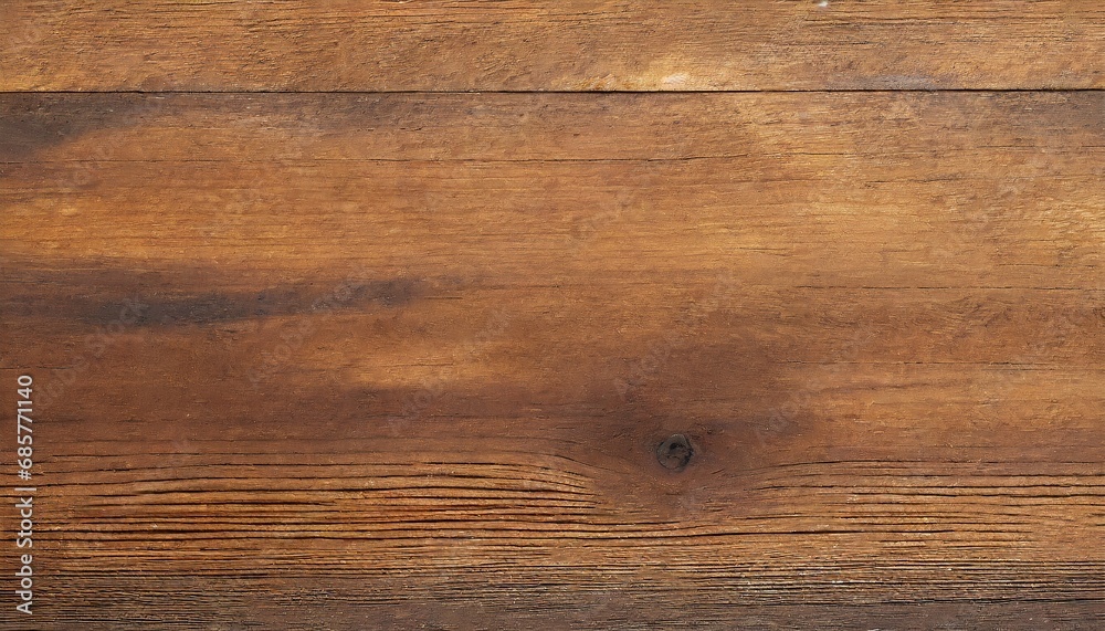 Naklejka premium Brown wood panel repeat texture. Realistic timber dark striped wall background. Bamboo textured planks banner. Parquet board surface. Oak floor tile. Metal line shape fence