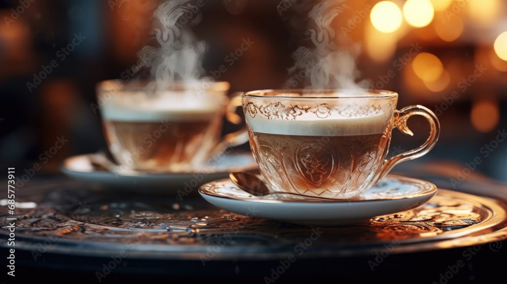 Fototapeta premium A warm cup of coffee