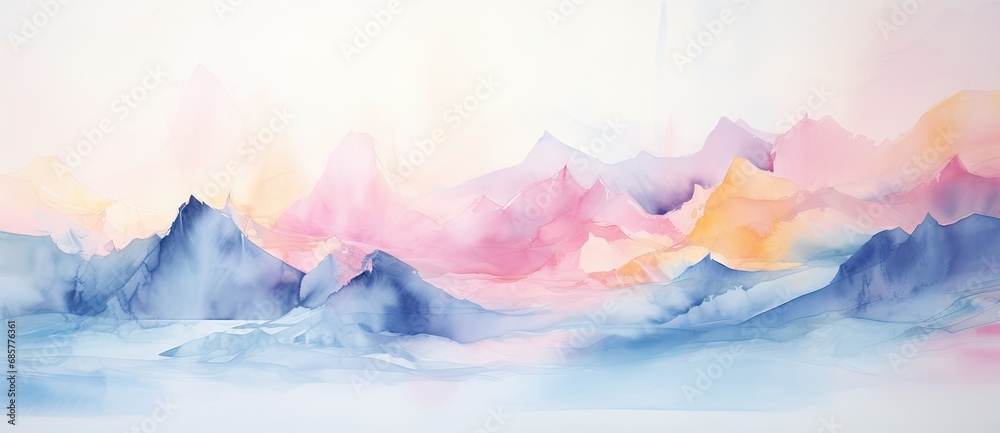 Watercolor Background in Pastel Color Palettes