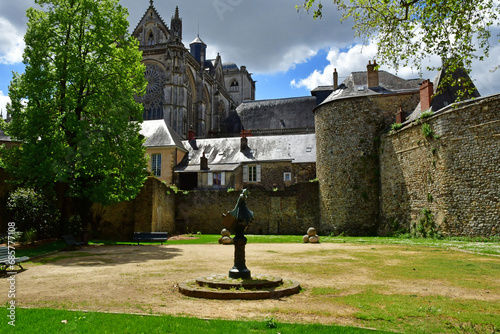 Le Mans; France - may 2 2023 : picturesque old city photo