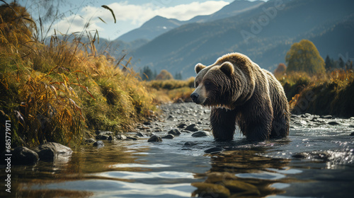 bear in the river © Denise