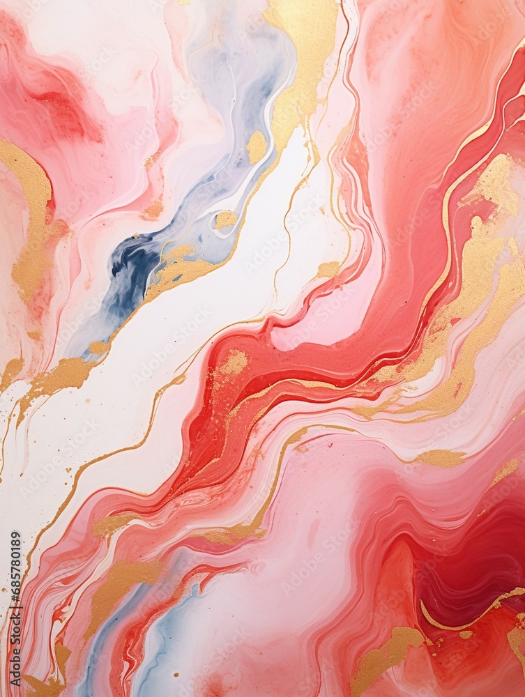 Luxury Abstract Marble Texture Background, Creative multicolored Painted waves ink Technique