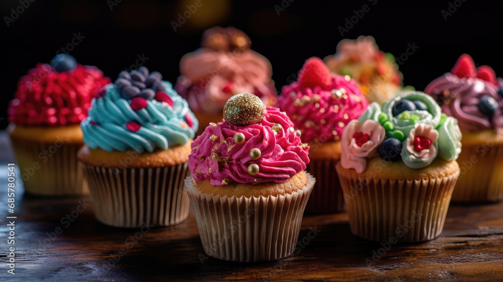 These colorful gourmet cupcakes look too good to eat These colorful gourmet cupcakes look too good to eat