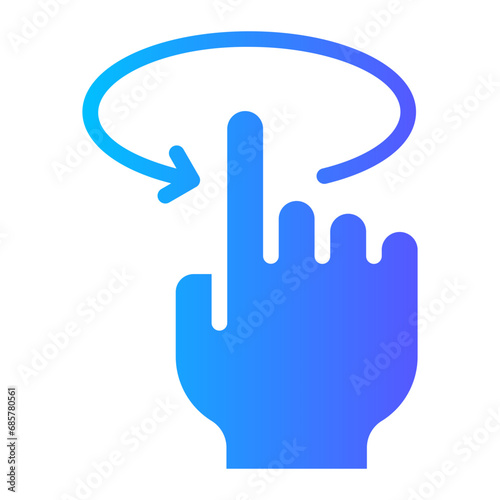 rotate gradient icon