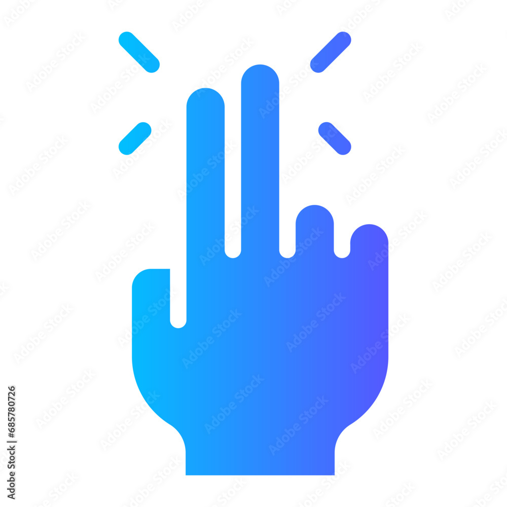 tap gradient icon tap gradient icon
