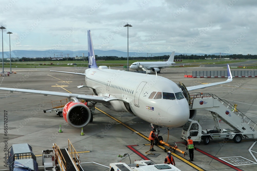 Dublino - Aereo in manutenzione all'aeroporto