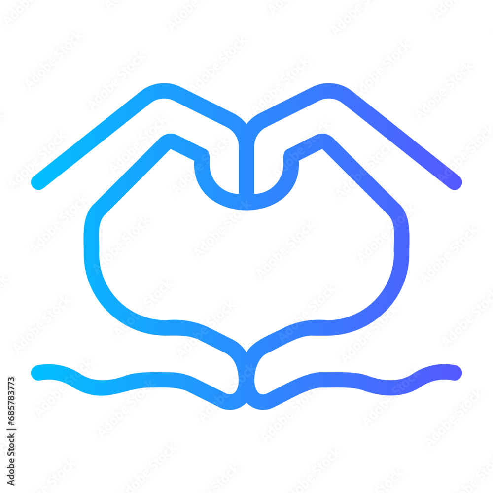 Obraz premium heart gradient icon