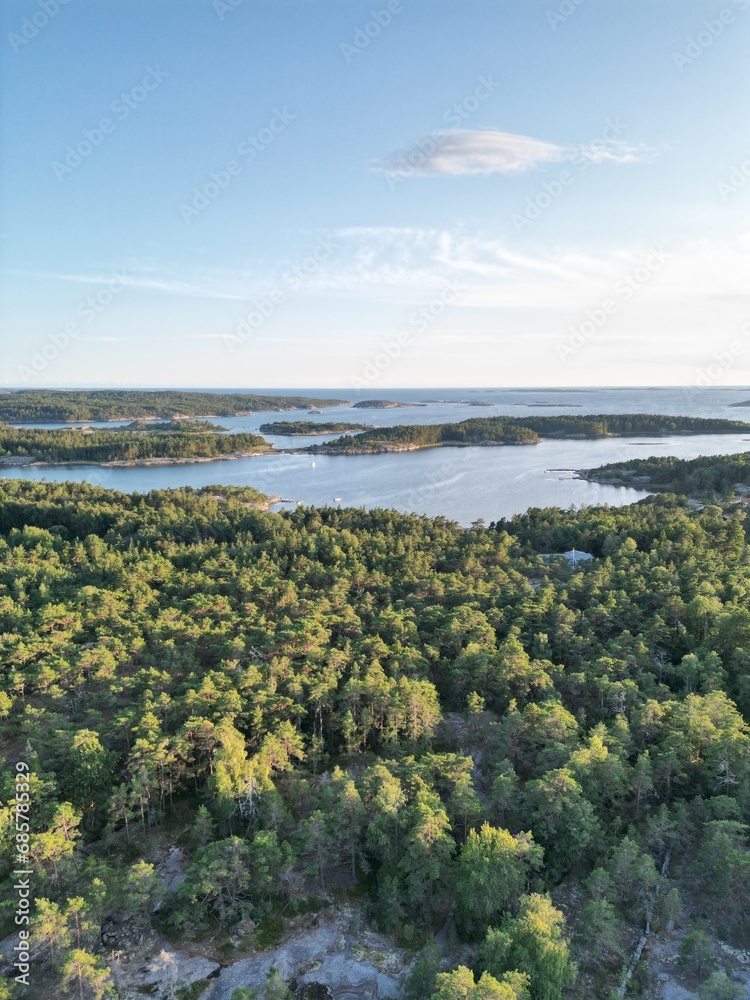 Aerial view of Sweden Islands