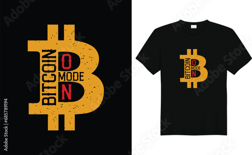 Bitcoin Mode On,retro bitcoin crypto t-shirt design template,Funny Bitcoin shirt, crypto millionaire shirt hodl cryptocurrency tshirt, crypto shirt ethereum shirt, doge coin gift, dogecoin chainlink