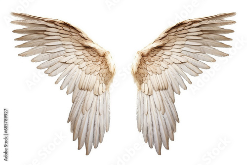 Beautiful wing isolated on white background