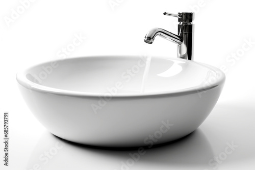 Washbasin isolated on white background